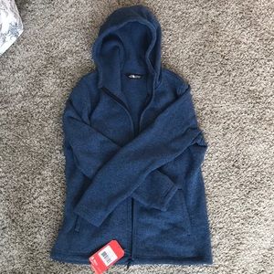 Blue North Face Zip-Up Hoodie